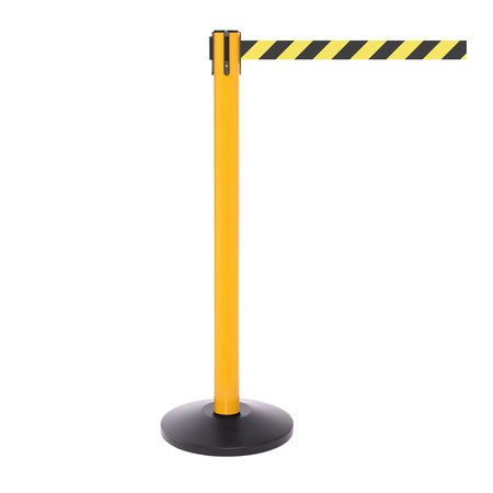 QUEUE SOLUTIONS SafetyPro 250, Yellow, 11' Yellow/Black ESD PROTECTED AREA Belt SPRO250Y-YBEPA110